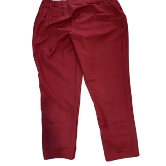 Eloquii Pants 18 Burnt Orange Straight Leg Stretch Business Casual Corpcore Chic - Picture 6 of 6